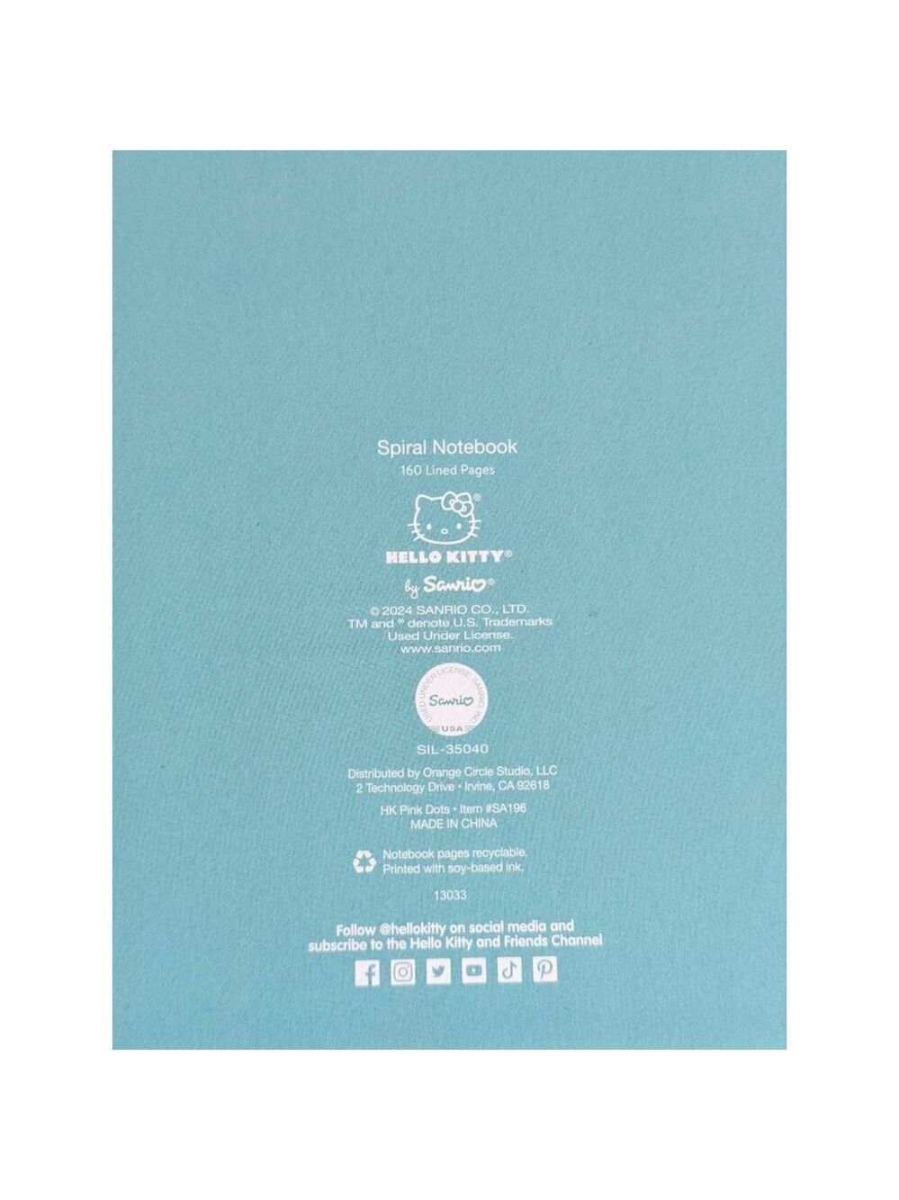 Hello Kitty Spiral Notebook College or School NWT - Picture 5 of 5